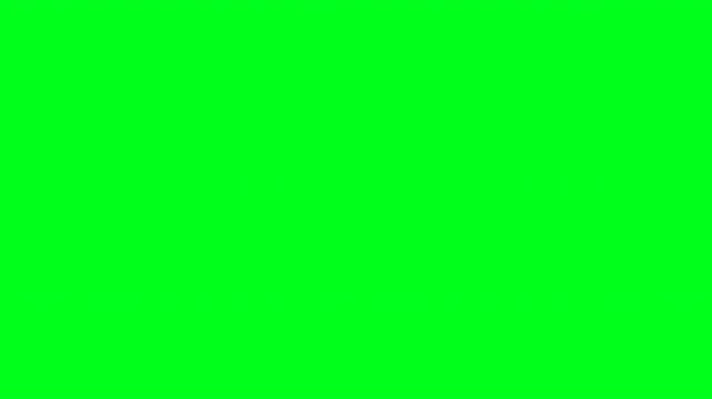 Simple minimal film clapperboard video production slate on green screen background