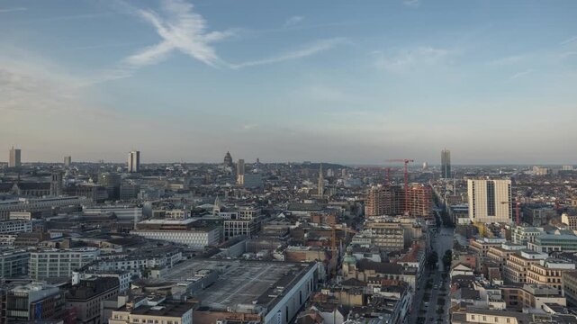 buildings in brussels skyline 