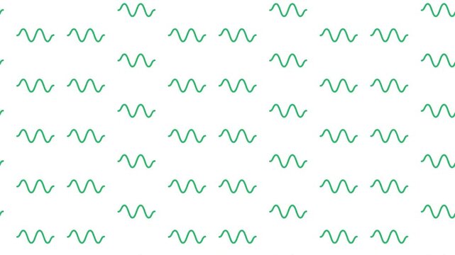 Delicate green wavy lines arranged harmoniously across a bright surface create a peaceful ambiance for your creative graphic design projects requiring playful artistic touches everywhere