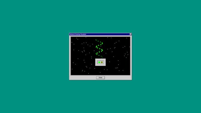 Retro video game animation on a computer screen stock footage