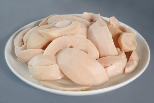 Pickled santol peel in a white dish