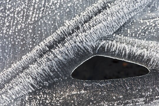 Ice structures, Emsland, Lower Saxony, Germany