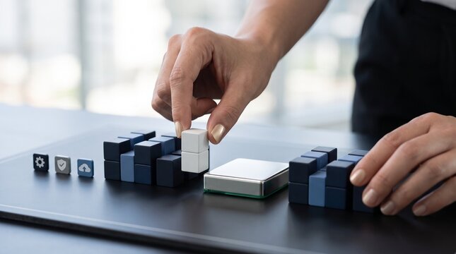 Executive arranging modular block on board for cloud system architecture