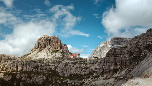 Mountain Lodge in the Dolomites, Italy