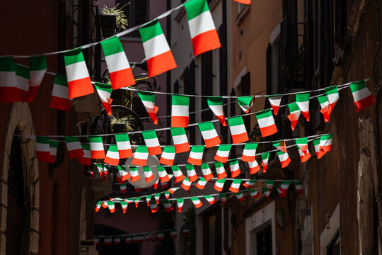 Italian Flags in Old Town
