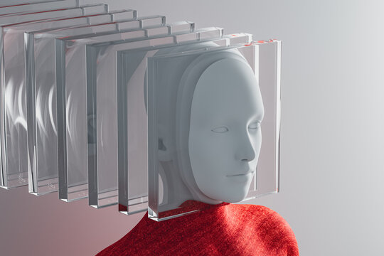 Layered Human Mind Concept With Copy Space