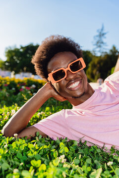 Smiling On Grass
