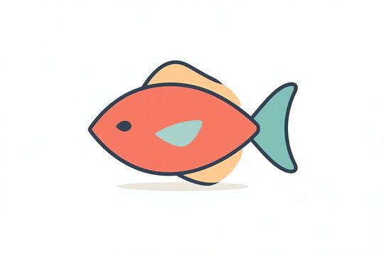 fish on a white background vector illustration