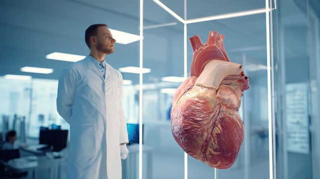 Heart Palpitations and Cardiac Rhythm Disorders: Medical Illustration of Irregular Heartbeat Symptoms, Cardiovascular Health Assessment, Diagnosis, Monitoring and Treatment Concepts