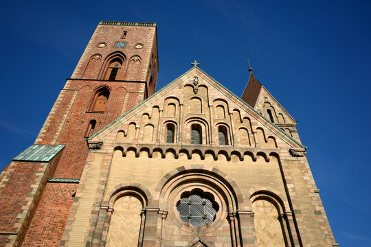 Ribe Cathedral Romanesque Facade and Tower Denmark