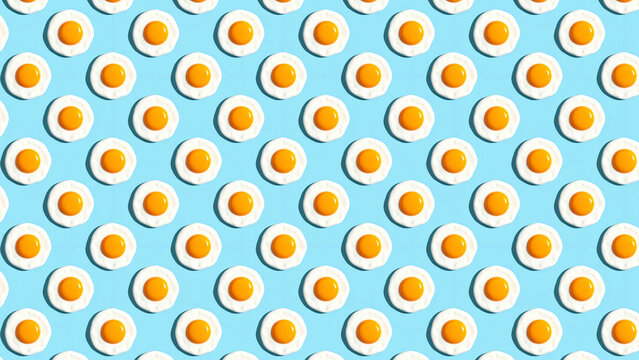 Colorful egg pattern illustration