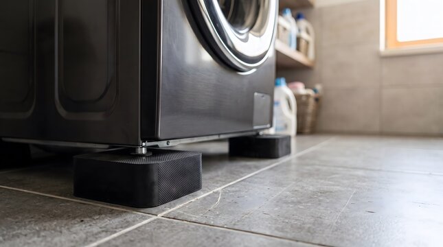 laundry appliance vibration isolation pad designed to reduce movement, protect flooring and improve stability during household washing cycles