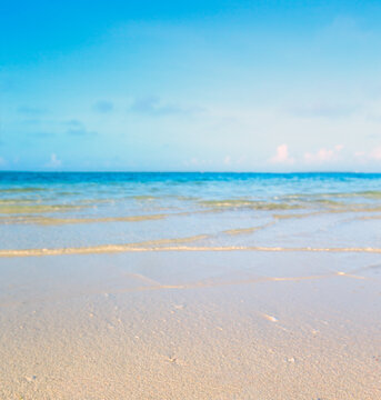Beautiful sky and blue sea