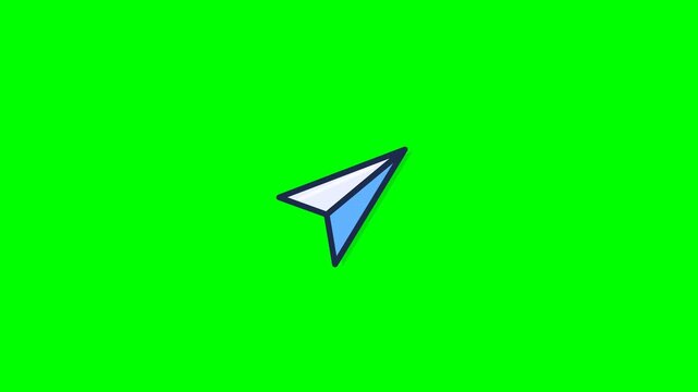 A single white paper plane floating gracefully in a bright minimalist studio space