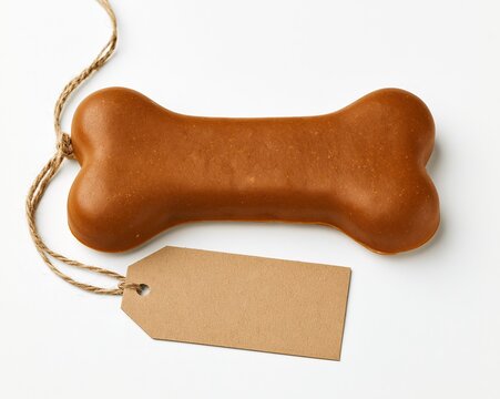 Dog Bone Toy with Tag