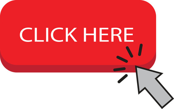 Red button with click here text and a computer mouse cursor arrow icon