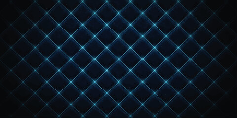 Obraz premium Dark blue quilted texture background with a repeating diamond pattern and subtle highlights
