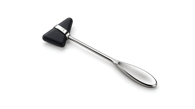 Triangular Rubber Head Neurological Reflex Percussion Hammer on White