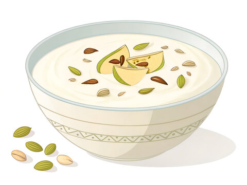 Sitaphal Basundi creamy custard-apple basundi in a bowl 