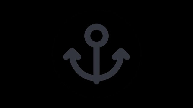 Anchor click tap micro interaction animated icon