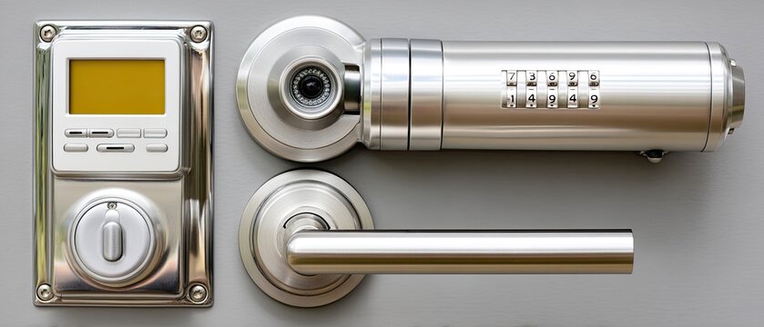 A detailed view of a decorative chain lock shows its golden patterns and secure mechanism, highlighting craftsmanship and design