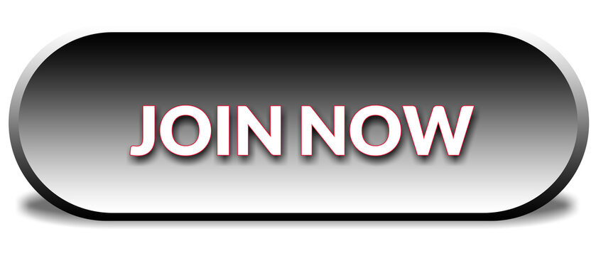 Modern Join Now UI Button with Glossy Silver Gradient and Bold White Text