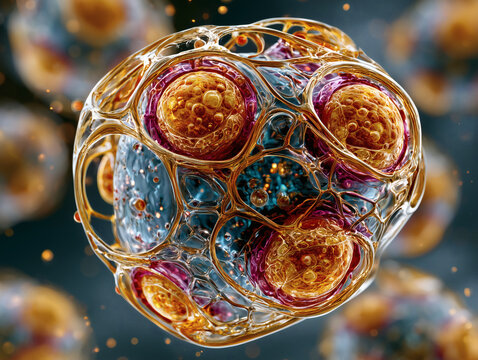 Monkeypox virus (close-up), pathogenic agent, medical concept