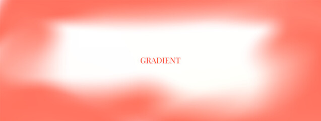 Red soft gradient frame with airy gradation and gradient blur for romantic card. Glowing red and white aura with smooth rose tone. Vector dreamy banner on poster © Syuzann q