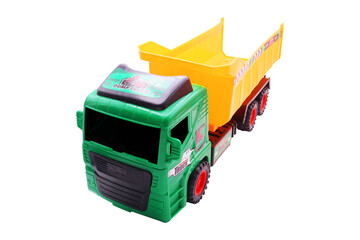 Toy Dump Truck for Children's Construction Play on transparent background png © Nofi