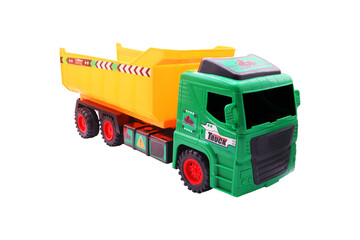Toy Dump Truck for Children's Construction Play on transparent background png © Nofi