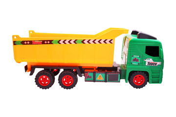 Toy Dump Truck for Children's Construction Play on transparent background png © Nofi