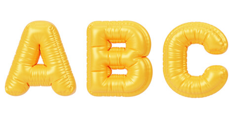 3D Golden Letter A, B, C Font Icon Isolated on White Background for Luxury Typography, Business, Money, Alphabet, Branding and Modern Graphic Design © FernandoMejia08
