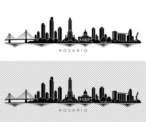 Rosario city skyline silhouette © Shihab