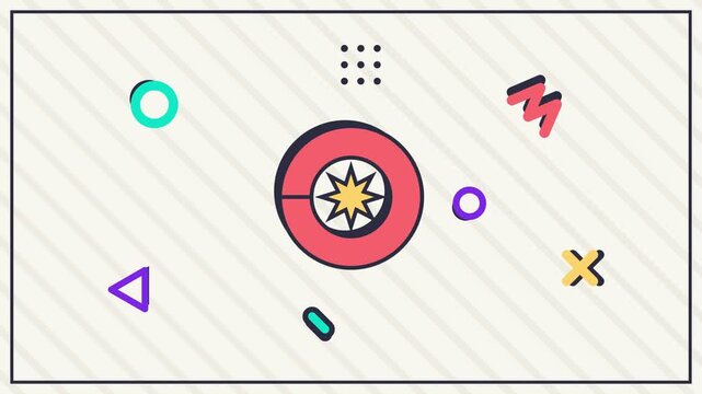 vector illustration of a set of easter eggs