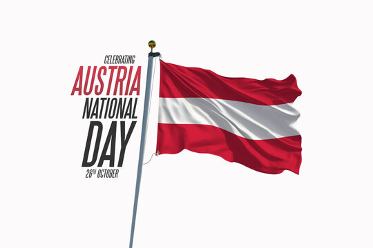 Austria National Day 26th october illustration
