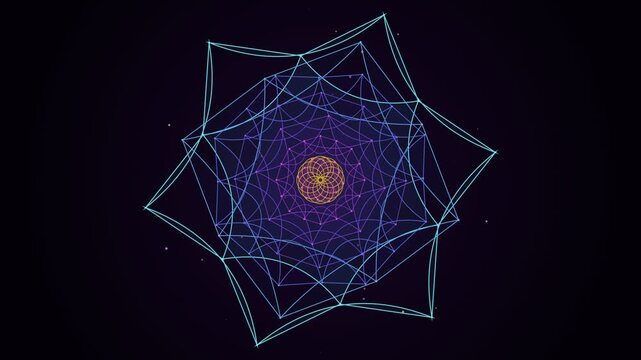 glowing spider web