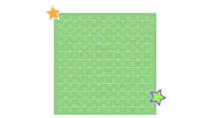 Patterned green notebook paper with decorative stars and horizontal writing lines lined notebook page memo pad paper sheet school supplies paper design graphic resource paper note © Tajul Islam