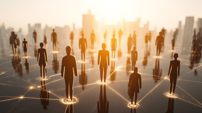 Smart digital Innovation city with connection network reciprocity over the city of future smart wireless digital city and social media networking systems that connects people with in city