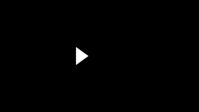 Sequence of four forward play arrow symbols with gradient grey opacity representing fast forward speed progression navigation UI design element isolated dark black background.with a 4 k video.