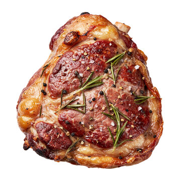Roast leg of spring lamb studded with rosemary