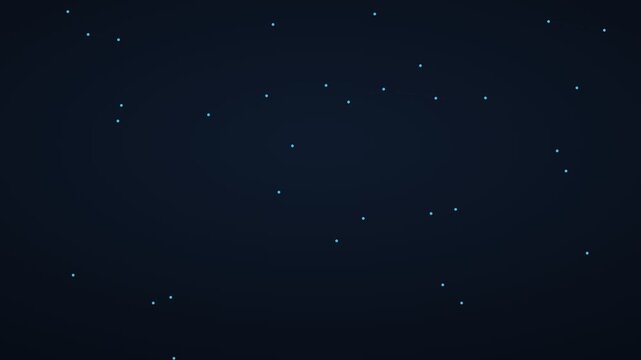 Starry night sky with numerous small bright stars scattered across a dark background