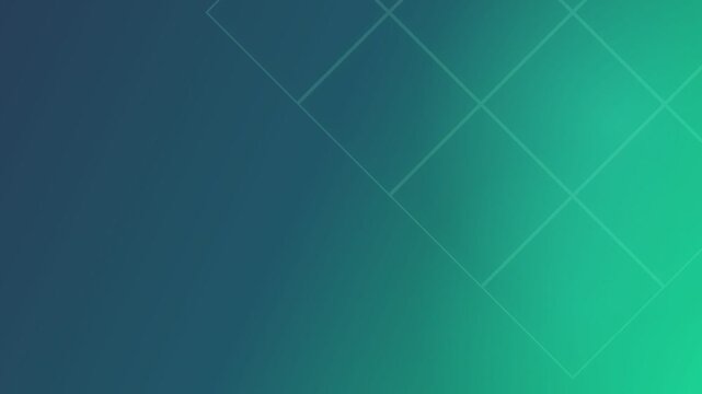 Abstract Blue Green Gradient Background with Geometric Grid