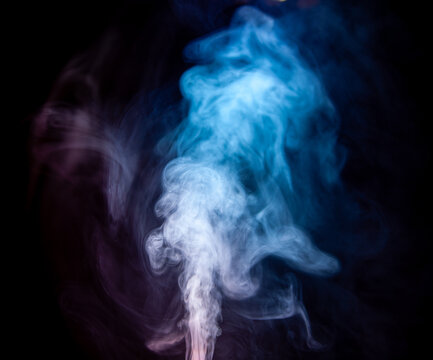 Blue and Purple Smoke Swirl
