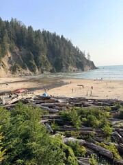 Scenic beach on the Oregon coast © Elena
