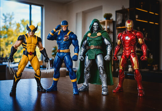 Avengers Toys, Marvel Action Figures: Wolverine, Doctor Doom, Iron Man, X-Men, London, UK &ndash; September 2026