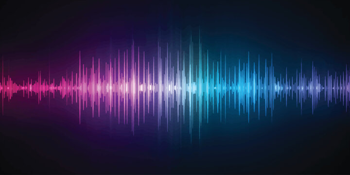 Abstract Colorful Wave Background with Rainbow Lines, Sound Equalizer, Glowing Light, Digital Music, Futuristic Technology and Vibrant Energy for Wallpaper and Backdrop