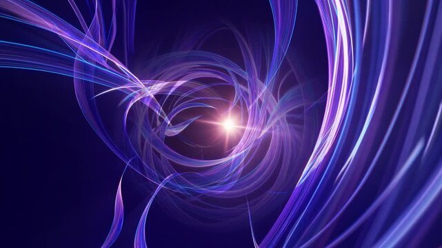 Swirling starburst of harmonic energy, sound healing and frequency vibration seamless vj loop for wellness music