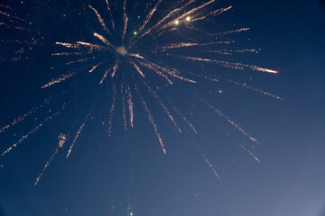 Fototapeta premium fireworks on the night sky