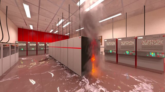 データセンター　3DCGレンダリング