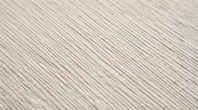 Heavy duty cream vinyl wallpaper with embossed micro ribbed pattern texture